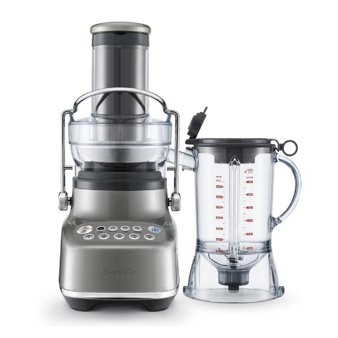 Brevillethe 3X Bluicer™ Blender and Juicer, BJB615SHY, Smoked Hickory