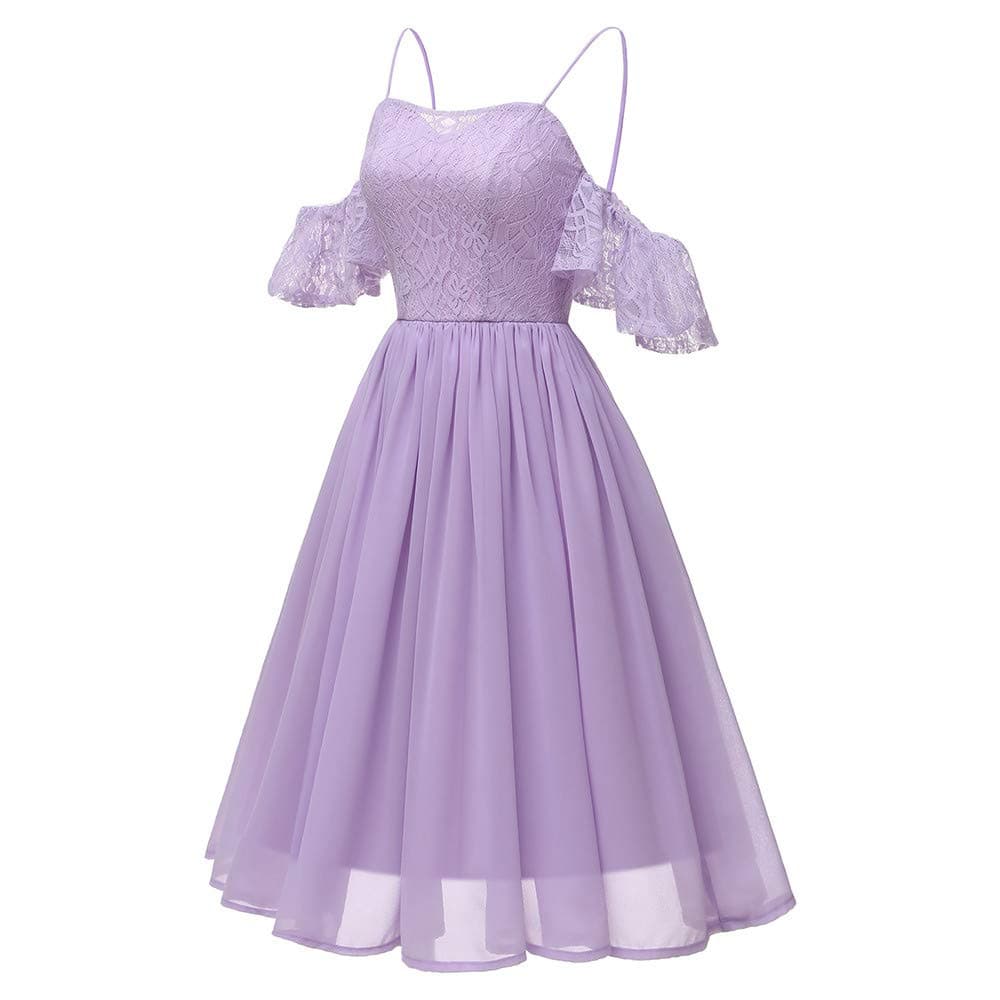 Yihaojia Women Dress Dress For Women Lace 3/4 A-Line Wing Cocktail Dress