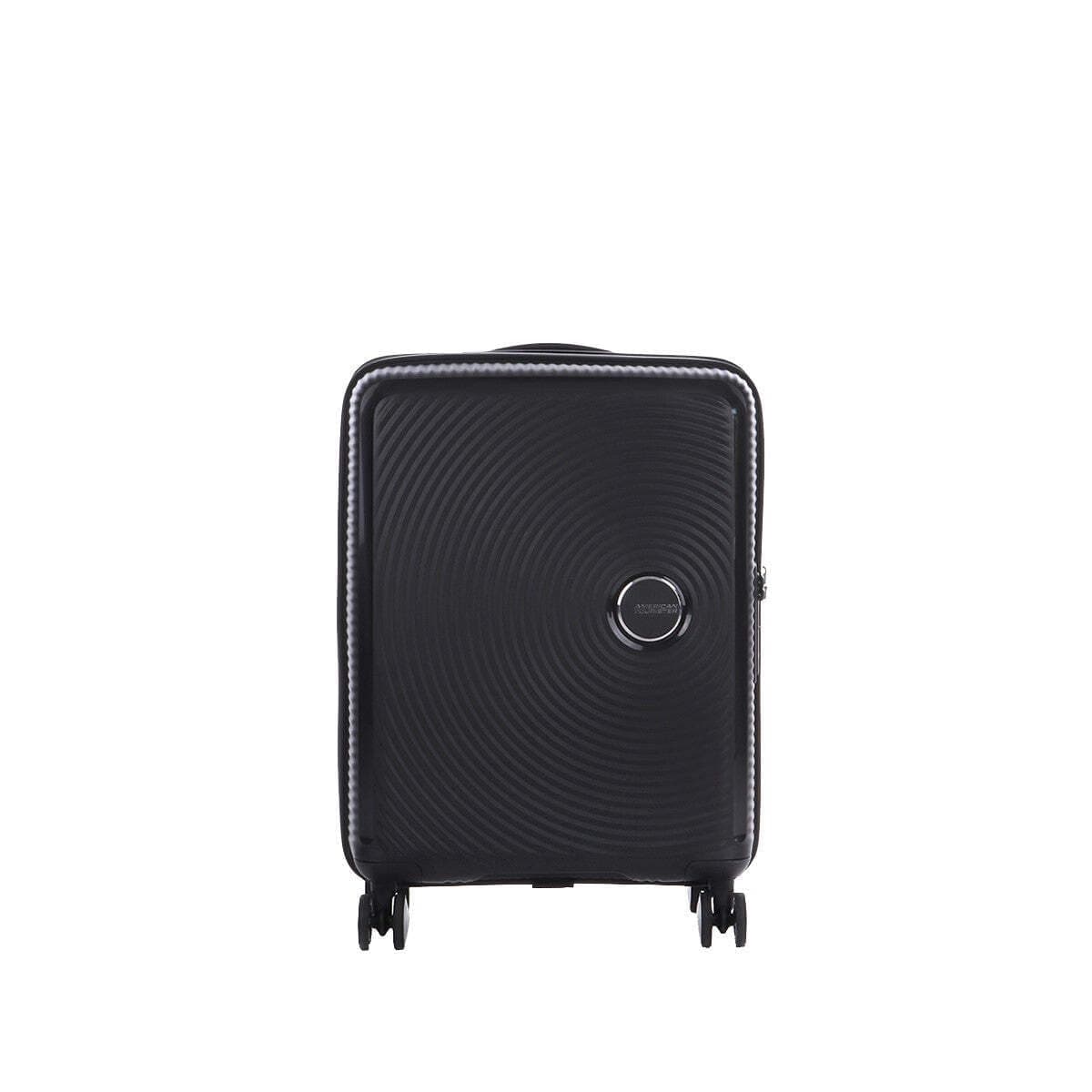 Soundbox - Hand Luggage Suitcase 55 x 40 x 20/23 cm - Hard Shell Trolley Suitable for EasyJet - Expandable, Light, 4 Wheels & TSA Lock - 35.5/41 L - Black (Bass Black)