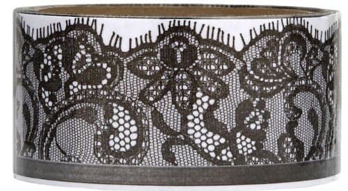 Black Lace decorative packing tape