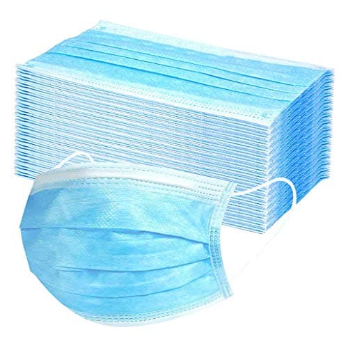 Disposable Face Masks, Disposable Surgical Face Masks, 3-Ply Face Mask (50pc)