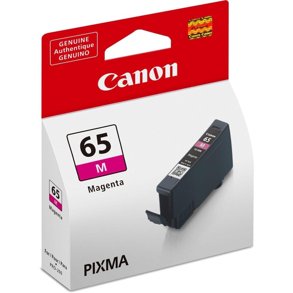 CANON CLI-65M Magenta Genuine Ink Cartridge, Prints 610 10x15 cm Photos & 77 A3 Photos