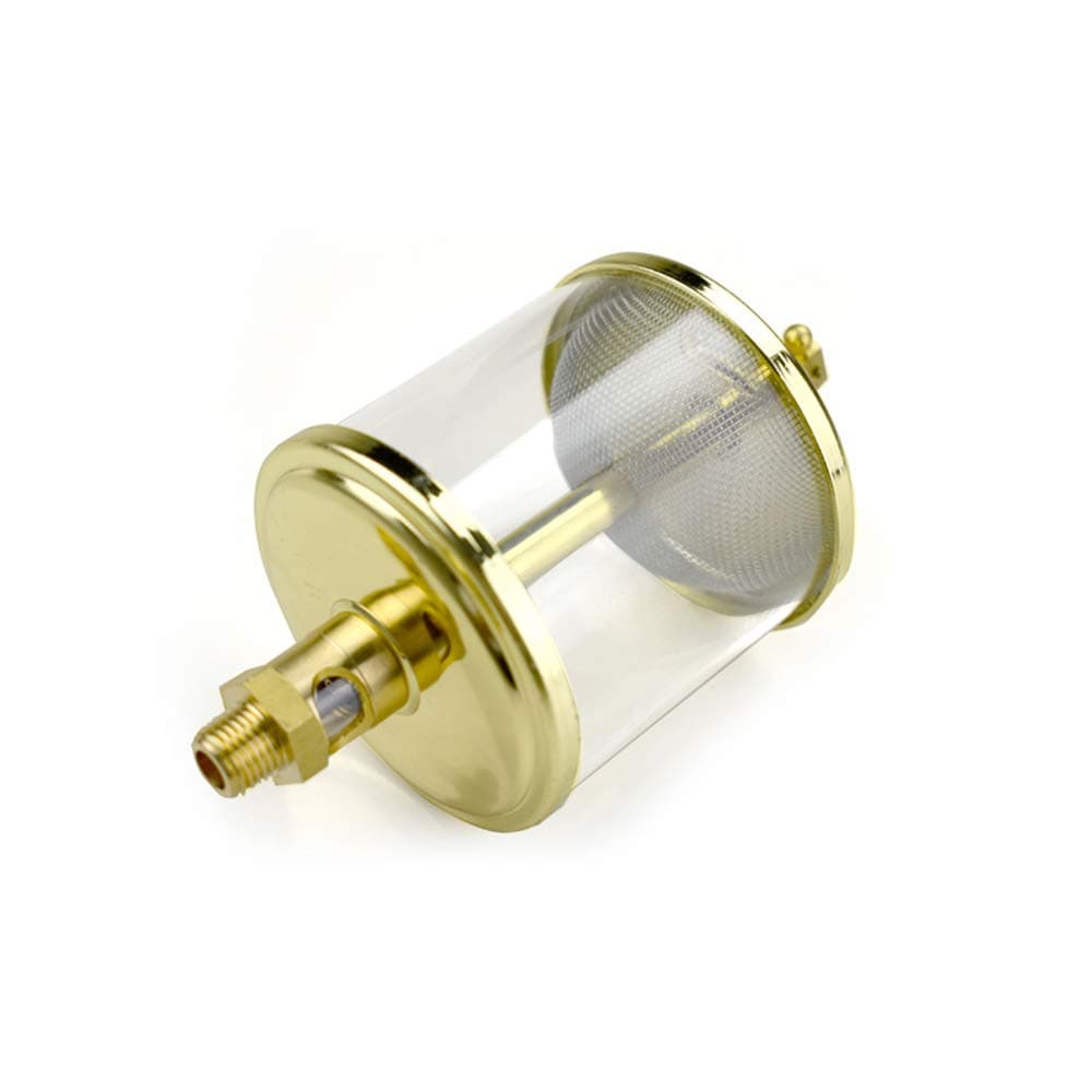 BestTong 1/8" PT Thread Needle Valve Type Oil Cup Sight Gravity Drip Feed Oilers (45ml)