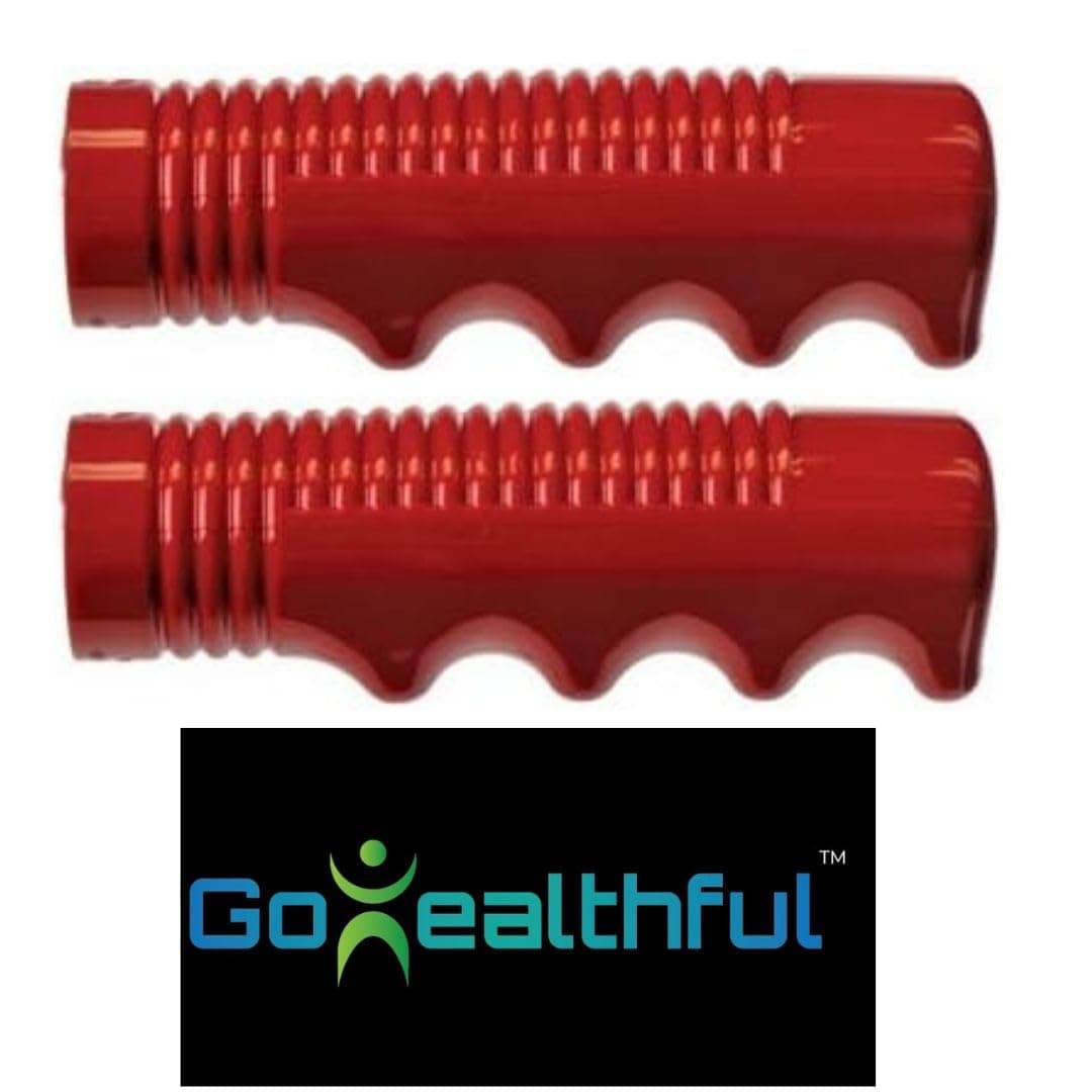 Hunt Wilde Grips, 3/4" (inch) Bicycle Grips, 1 Pair of Handlebar Grips Bundle with 1 GoHealthful Fridge Magnet
