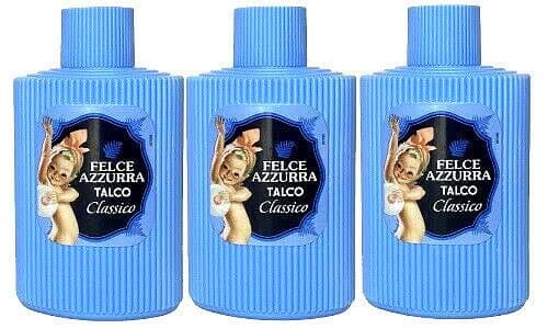 PAGLIERI - Felce Azzurra - Body Powder (Talc) 3x 200 g Dispenser.