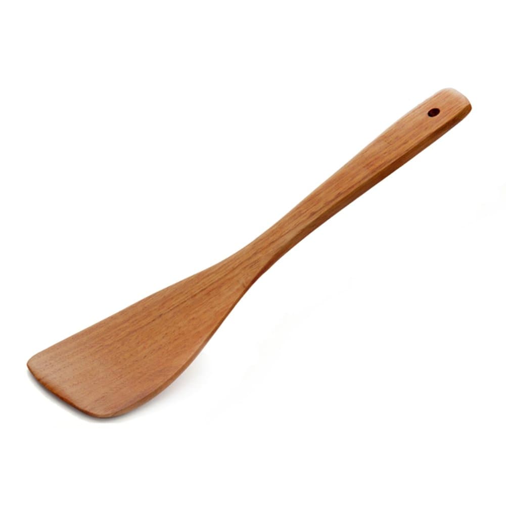 Spatula, Wooden Spatula for Cooking, Wooden Angled Turner 13 Inch Perfect for Non Stick Pan and Pot By Suncha