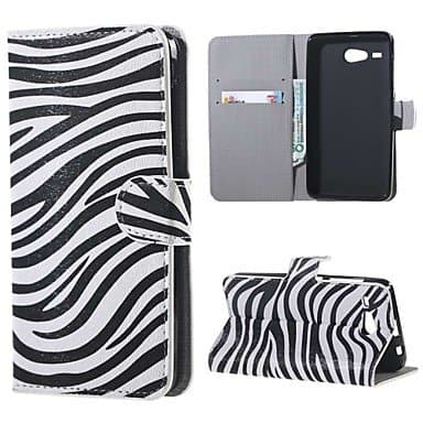 For Acer Liquid Z520 Cover Zebra Skin Leather Wallet Flip Stand Case For Acer Liquid Z520 Mobile Phone Cases