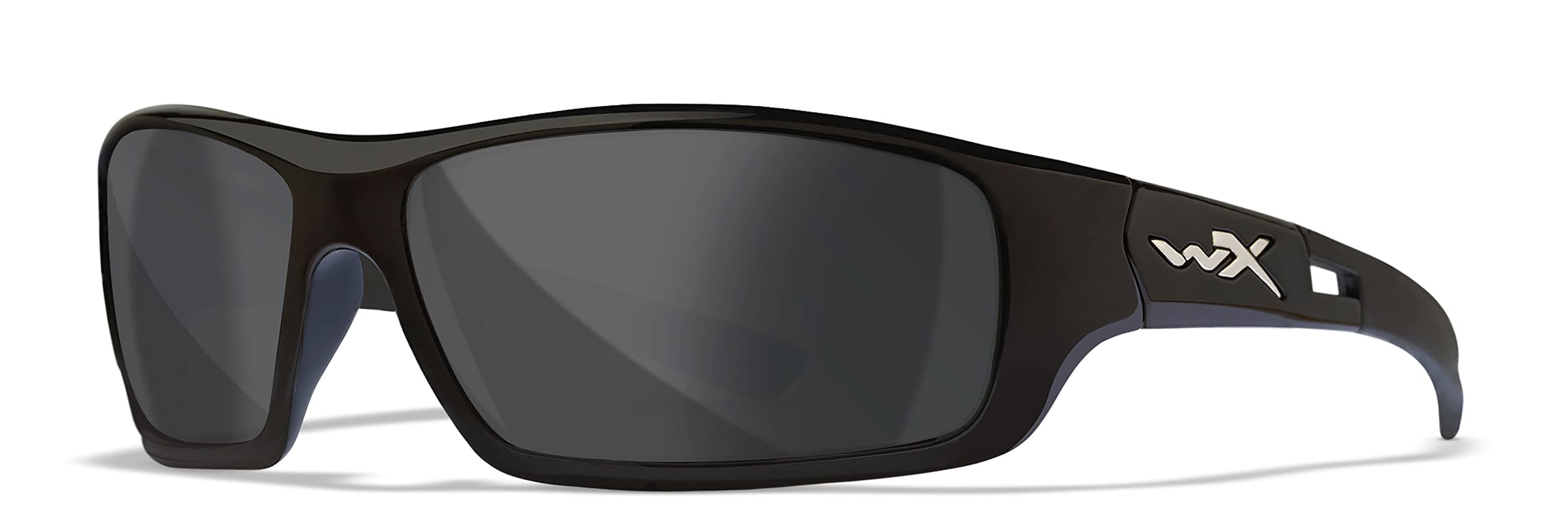 Wiley X Slay Sunglasses, Polarized Smoke Grey, Gloss Black