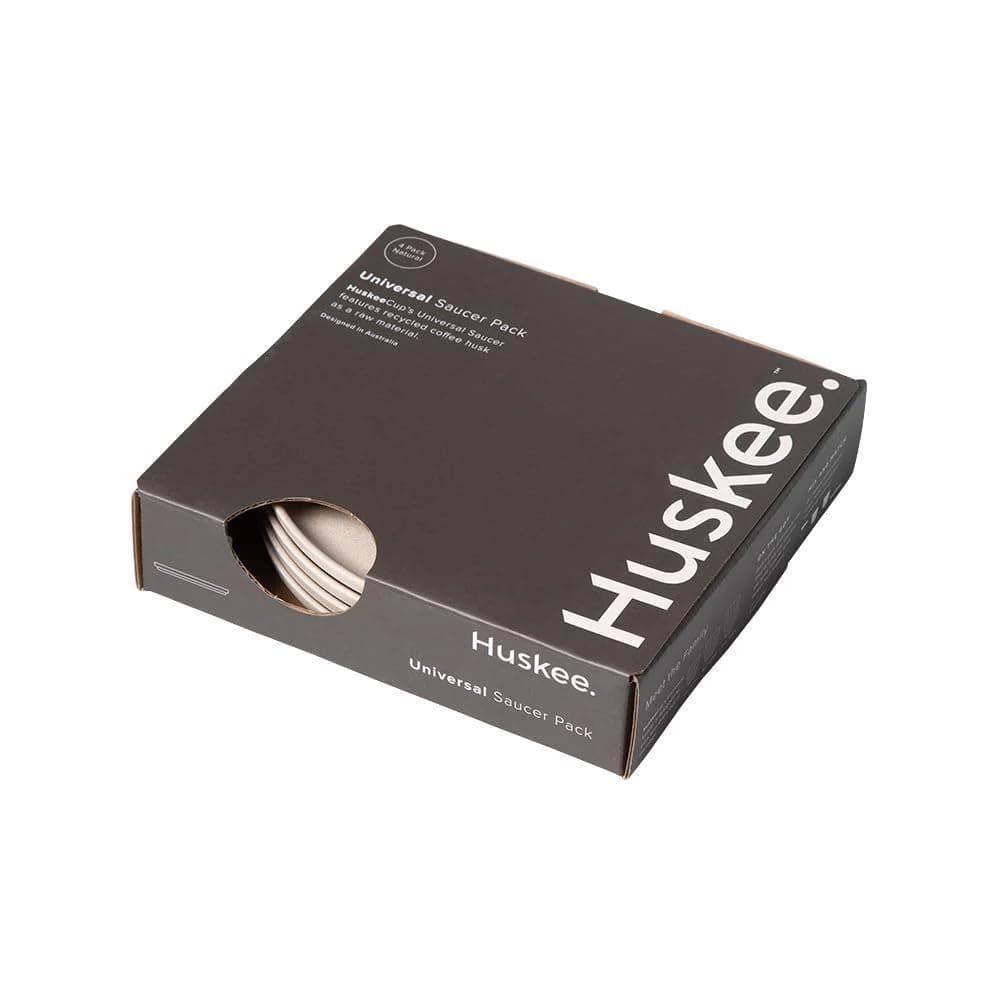 Huskee Cup Universal Saucers (Natural 4 pack)
