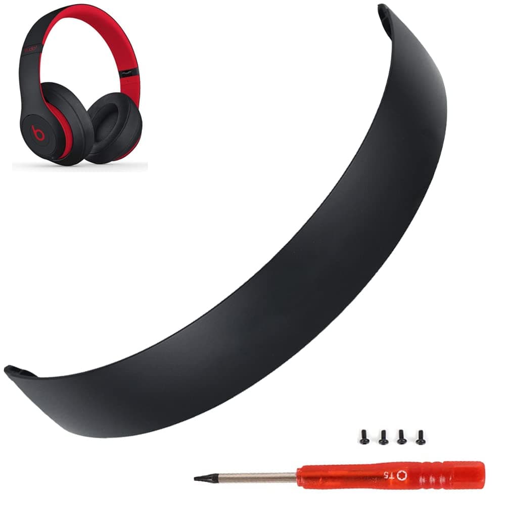 Studio 3 Headband as Same as The OEM Replacement Arch Band Studio3 Parts Accessories Compatible with Beats by Dr. Dre Studio 3 Wireless/A1914 Studio 2 Wired/Wireless Headphones (Defiant Black-Red)