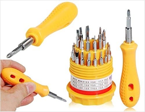 Multi Screwdriver Mini Toolkit Steel Bit Tool Kit 31-in-1 Set