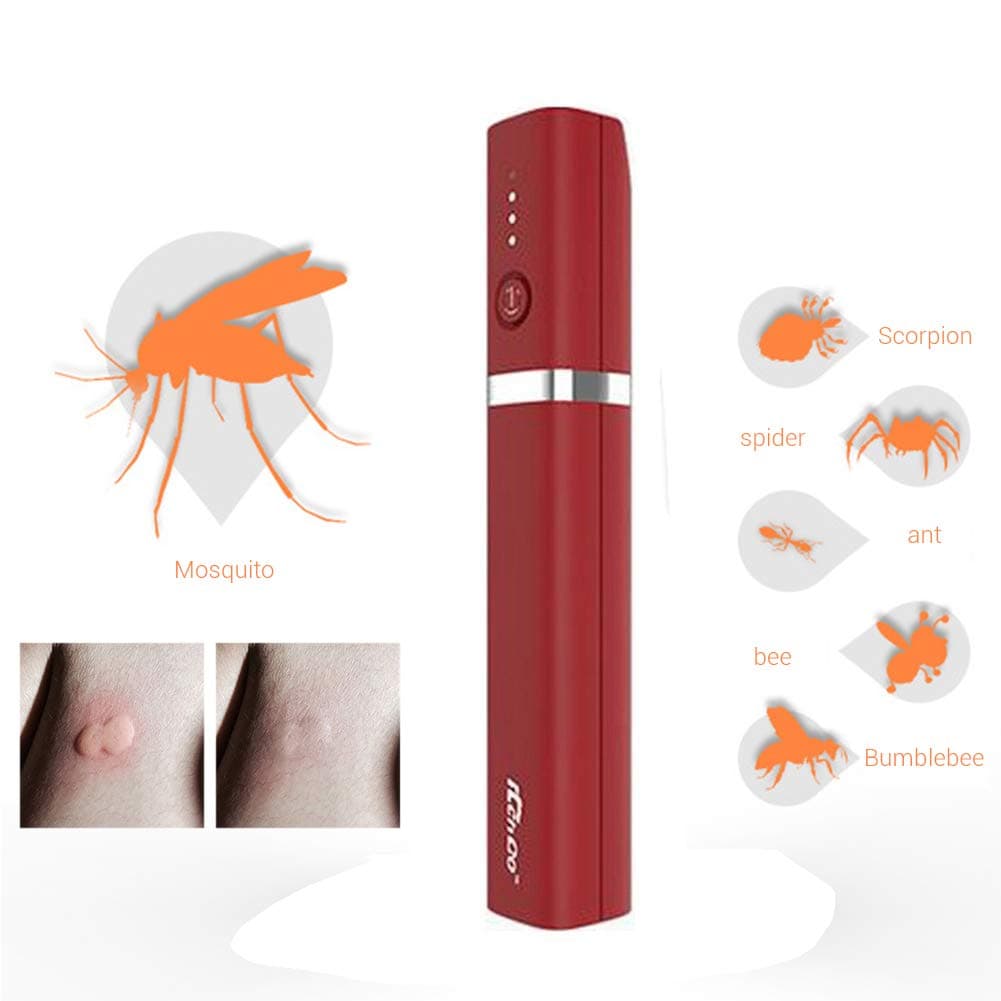 Schimer Elektronischer Stichheiler gegen Juckreiz, Brennen, Schmerzen und Schwellungen bei Insektenstichen (z.B. von Mcken, Wespen, Bremsen, Bienen) â€“ ganz ohne Chemie