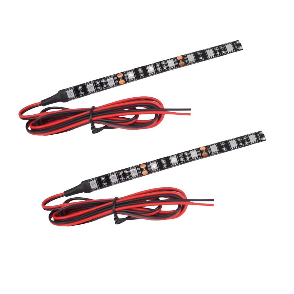 Universal Motorbike LED Indicators, 2pc Exterior Orange LED Strip for Motorcycle Bike Amber Turn Signal Indicator Blinker Light