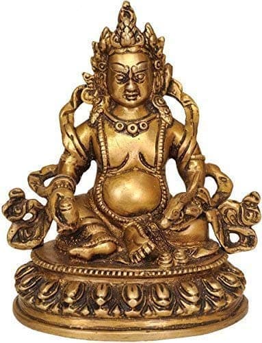 The Himalayan Collections HC Ashtadhatu/8 Metals Made Shri Kuber Brass Idol (6)