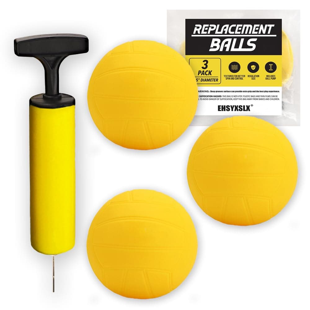 metaball Spike Replacement Game Balls 3-Pack with Pump Compatible with Spike Standard Game Set (Balls 3-Pack（3.5 inch） with Pump)