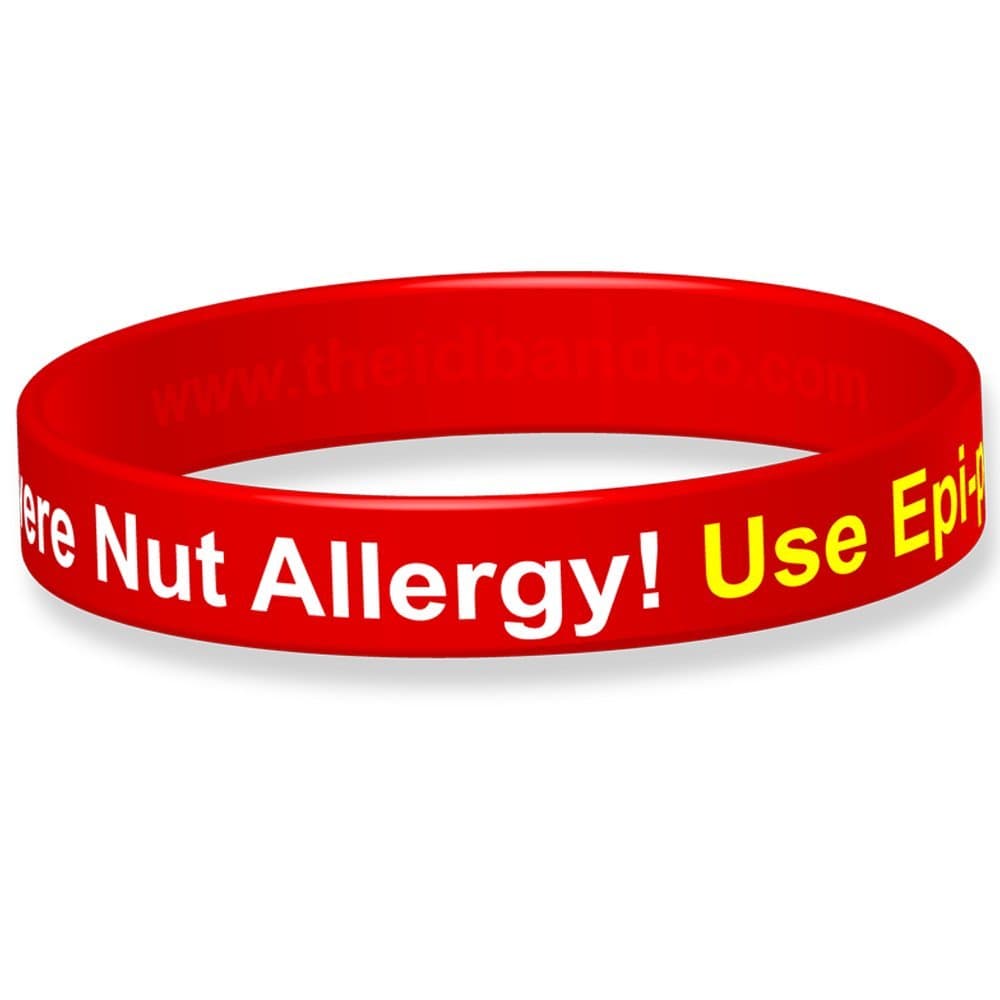 The ID Band CompanySevere Nut Allergy Silicone Wristband