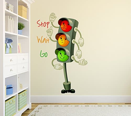 Littlebuds Traffic Signal Medium Vinyl Wallsticker(60cmx95cm)