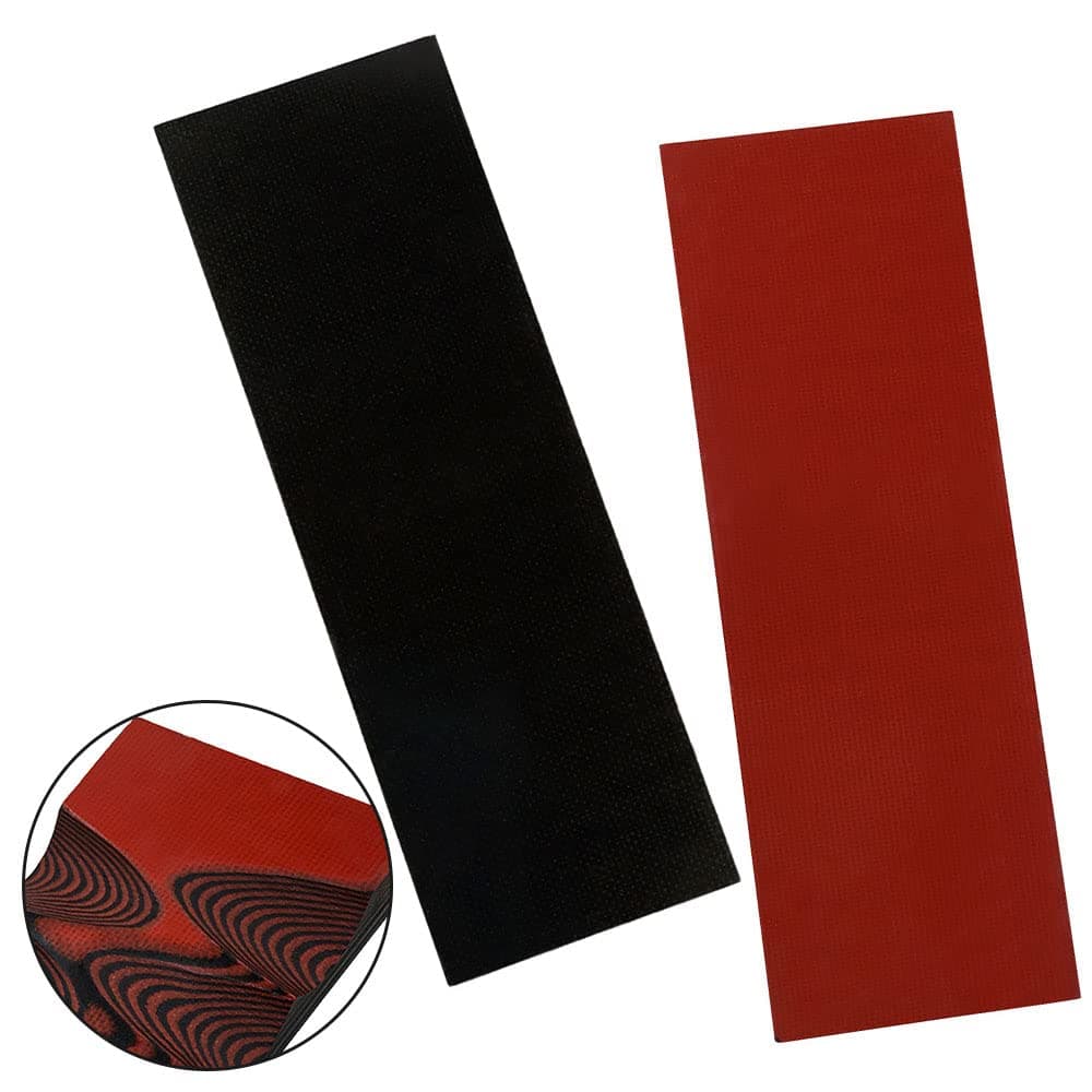 Cool Hand 2 pcs G10 Knife Handle Scales Slabs Custom DIY Tool Material for Knives Making Blanks Blades, Red/Black, KHM-G10-6