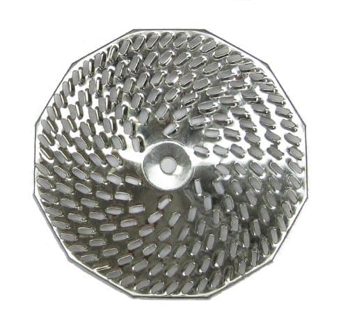 Replacement Grid Grill Plate, Tinned, for S3 5 Qt. Mouli Mill Coarse (4.0mm Holes)