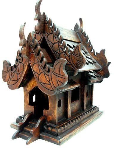 Thai Lanna Buddhist Handmade Spirit House Temple Haunted House Temple Made From Thailand