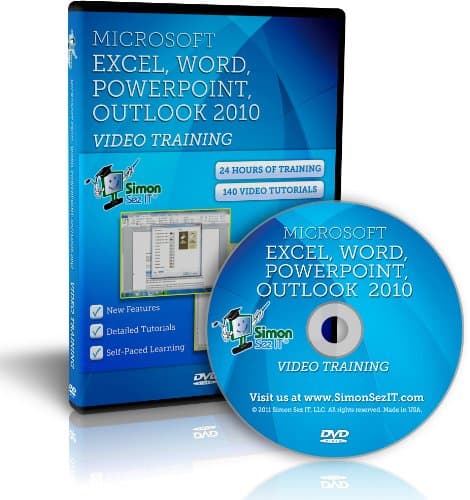 Learn Microsoft Office 2010 Training - Video Tutorials for Excel, Word, PowerPoint, and Outlook 2010 by Simon Sez IT