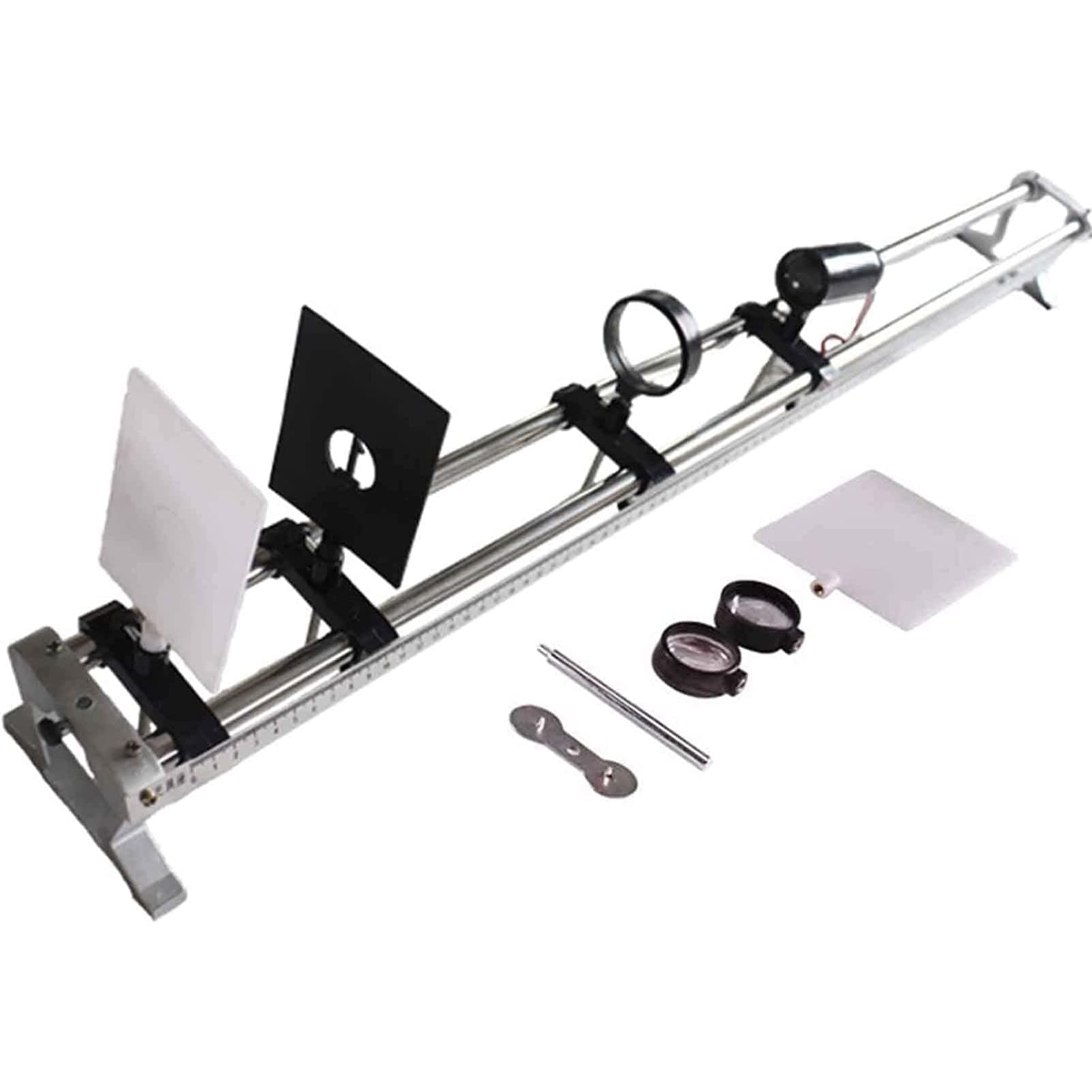 Lab Complete Optical Bench, Optical Experiment Set, Optical Bench Lens Pinhole Imaging, Science Exploration Toy, for Various Experiments to Explore Optics