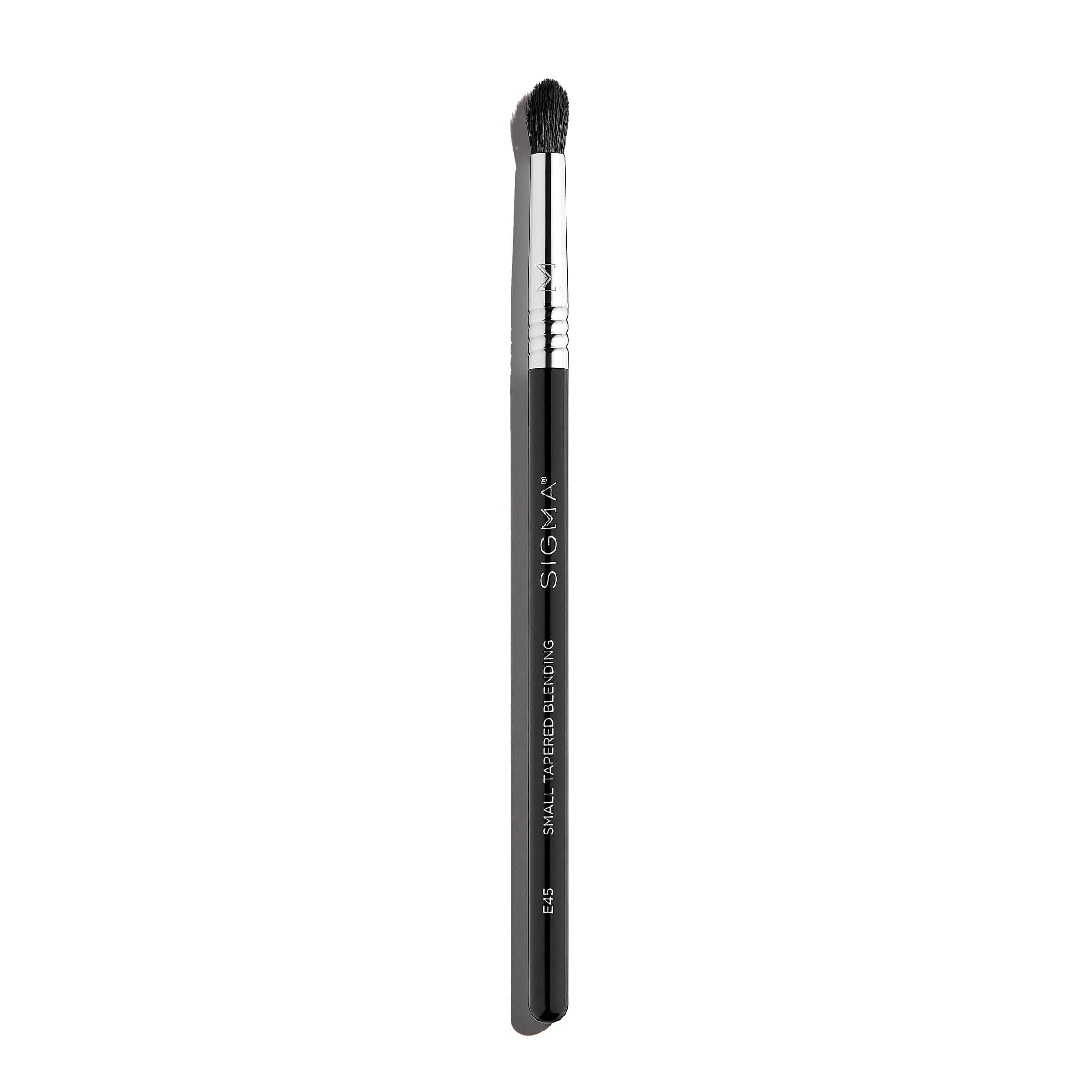 E45 - Small Tapered Blending Brush. Professional eyes makeup brushes, Cruelty-free & vegan, Water-proof & soft synthetic fibers