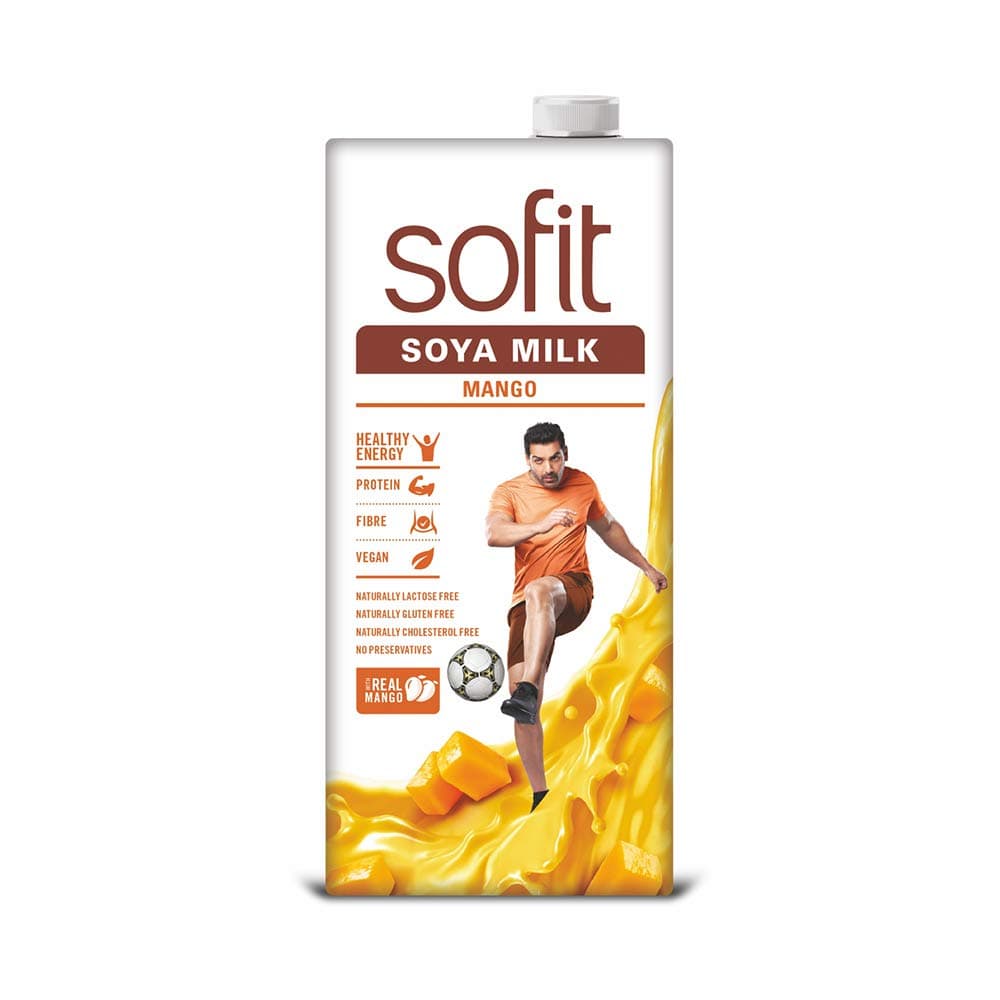 Sofit SOYA Milk Mango, 1 LTR (Pack of 3)