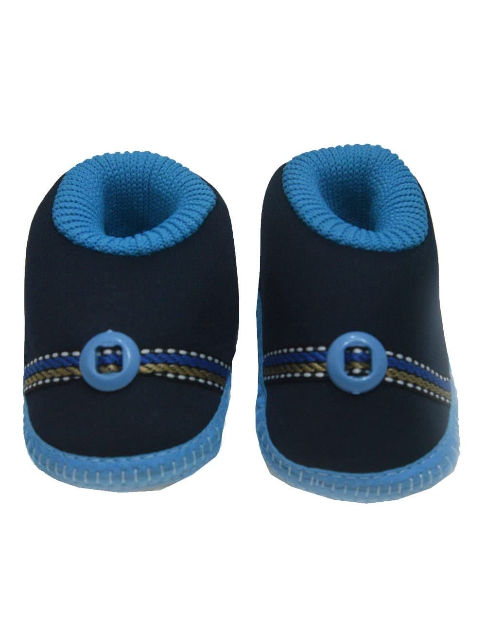 V&C-Born Baby Simple Dark Blue Soft and Lightweight Shoes Booties