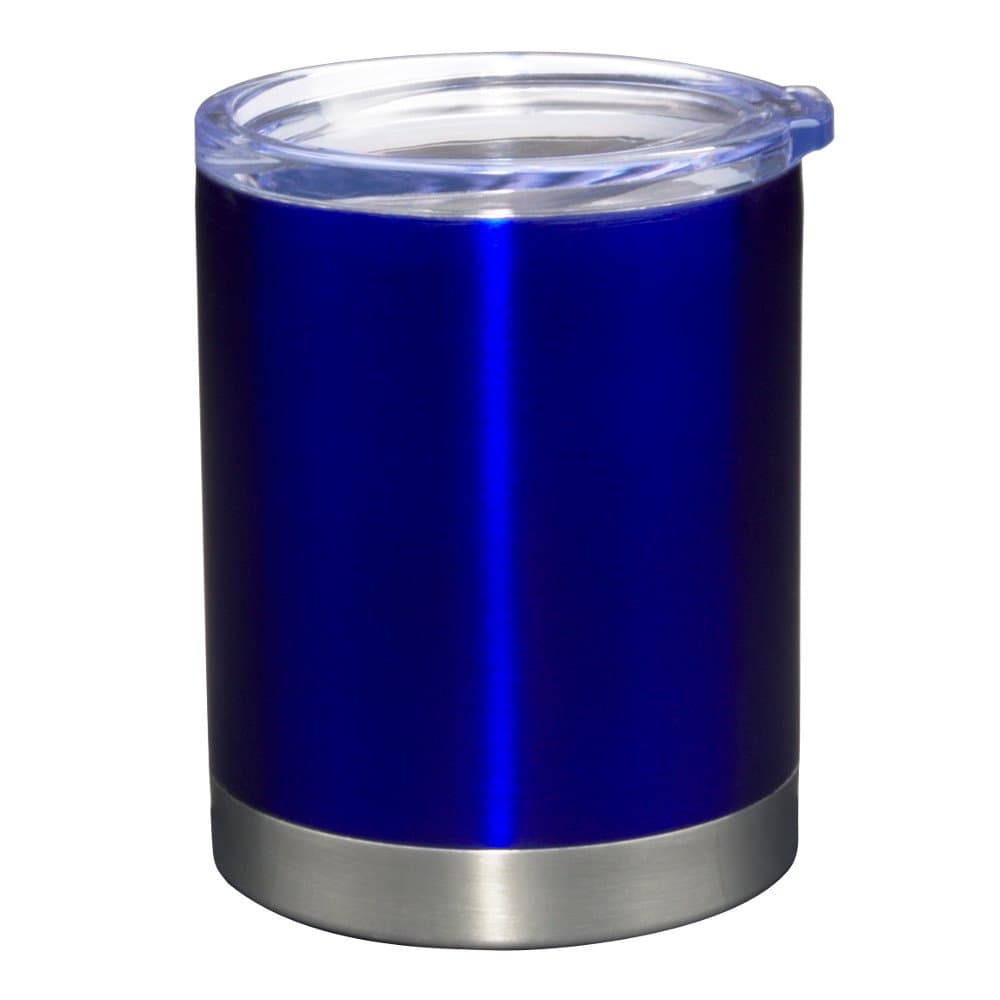 Liquid Logic WYDPRO12-286RBL Pro12: Double Wall Stainless Steel, Vacuum Insulated, Condensation Free Cooler-Style, Drink Through, Clear Acrylic Lid, Blue