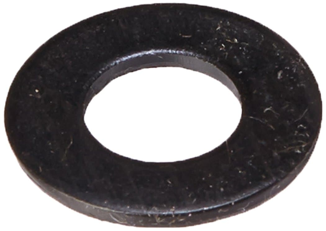 Small Parts Steel Flat Washer, Black Oxide Finish, ASME B18.22.1, 3/8" Screw Size, 13/32" ID, 13/16" OD, 0.065" Thick (Pack of 100)