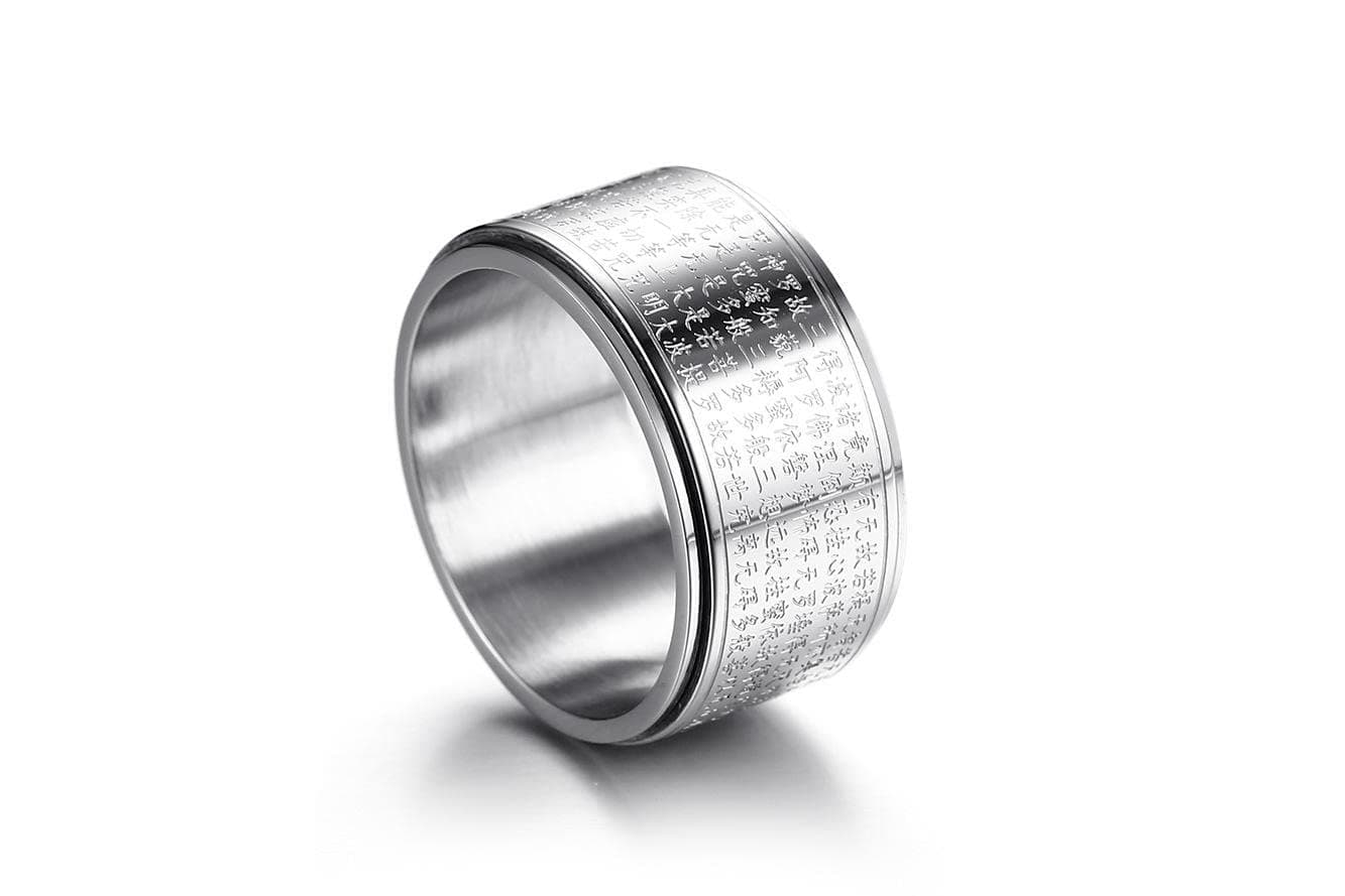 Sasici With Swastika Symbol Anel Spinner Buddha Men's Ring For Husband Treatment Fidget Anniversary Cross Amulet Rings Jewelry-38711