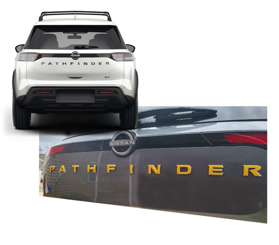 Vinyl Letters Overlay Decals Stickers Compatible Custom Made for Nissan Pathfinder | 2022-2026 Models | Gift Idea