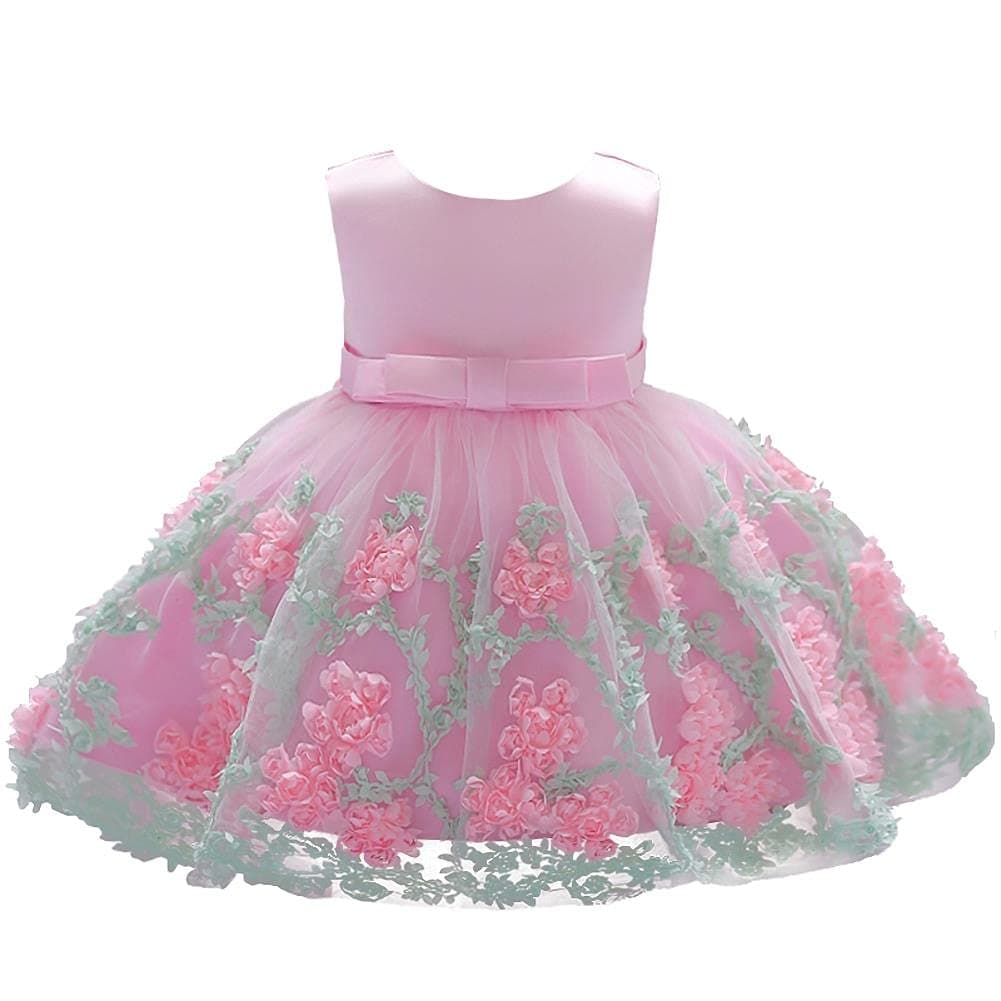 Baby Girls Wedding Flower Girl Pageant Dress Party Tulle Skirt for Special Occasion, Blue Pink Purple Yellow