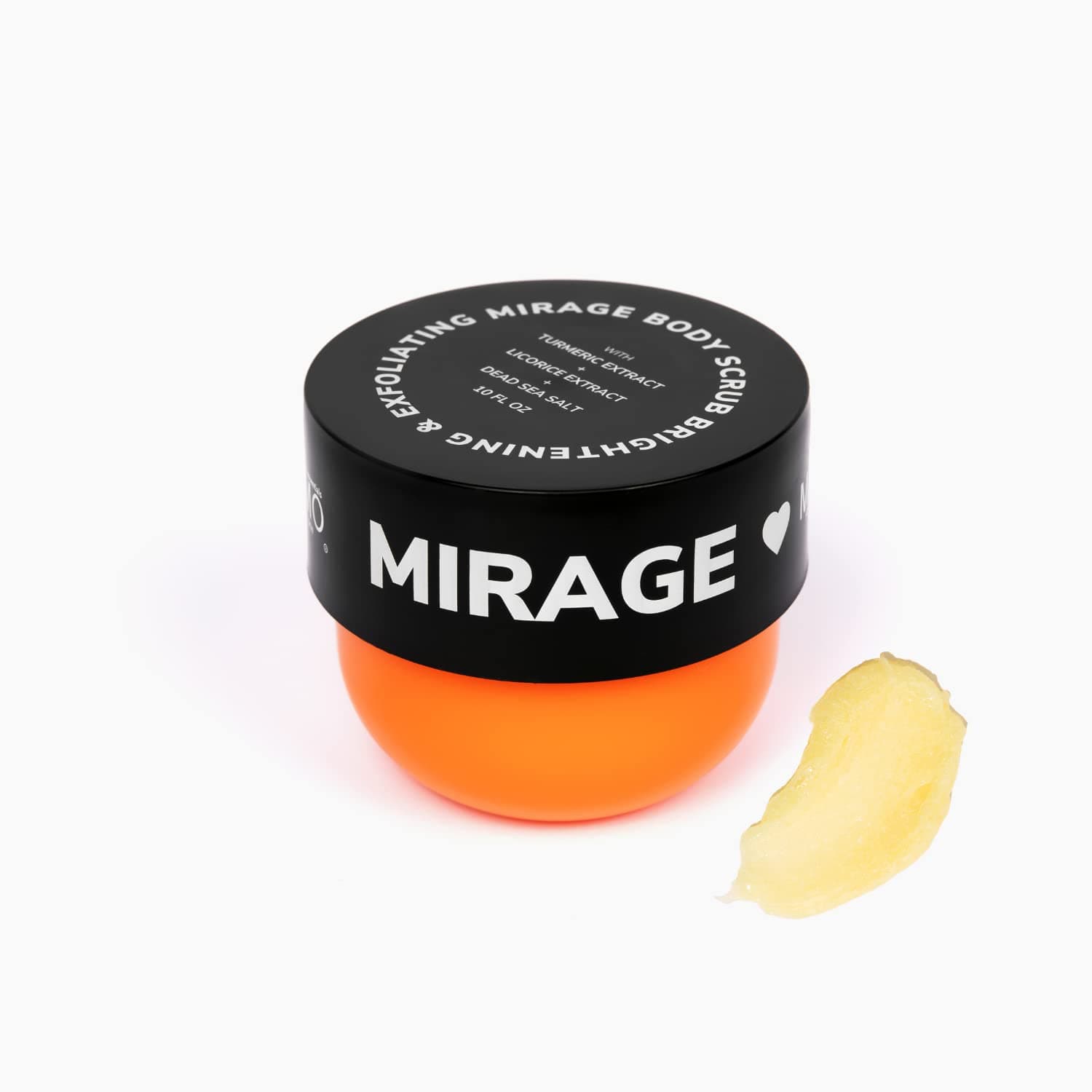 Minimo Mirage Skin Brightening Exfoliating All Natural Body Scrub with Papaya, Turmeric & Licorice Extracts For Women & Men (10 oz)