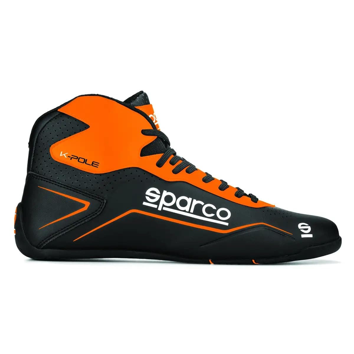 Sparco Shoes K-Pole Black/Fluo Or, 44 EU