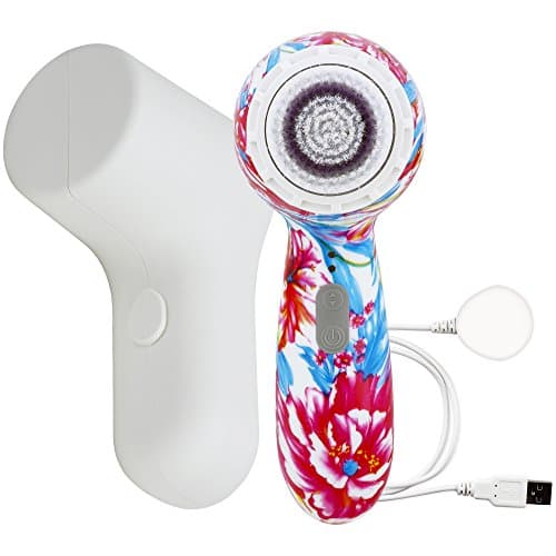 Michael Todd Beauty Soniclear Petite - Antimicrobial Facial Cleansing Brush System - 3-Speed Sonic Powered Exfoliating Face & Body Brush