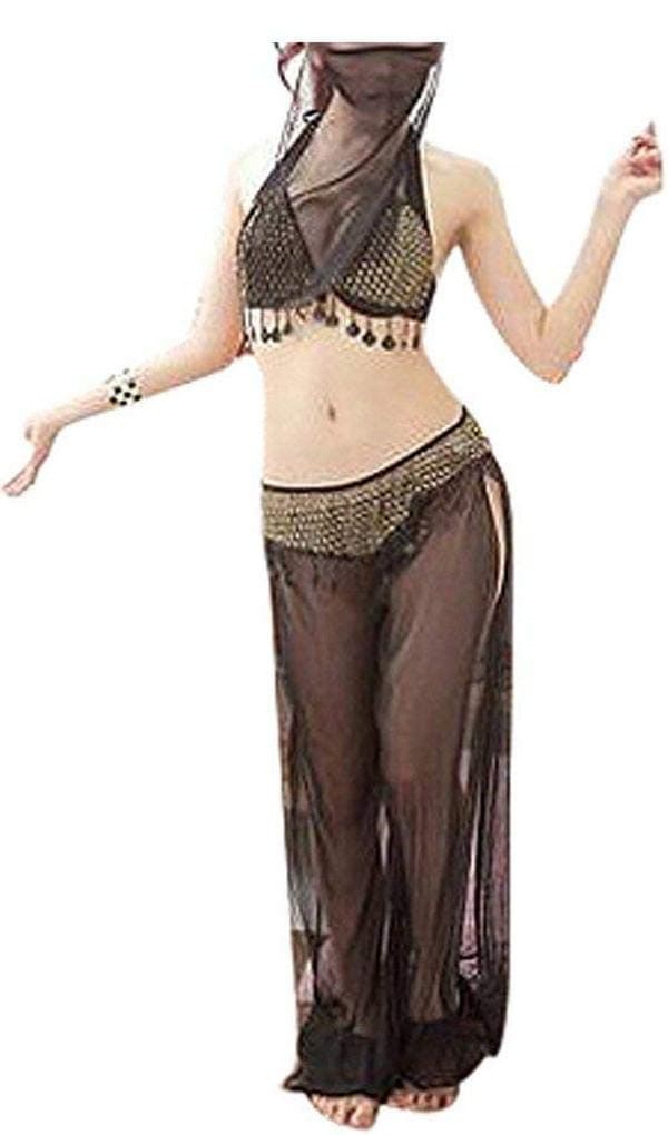 Sypure(TM women sexy babydoll lingerie underwear women lace veiled Arab Latin dance clothes belly dance transparent costume