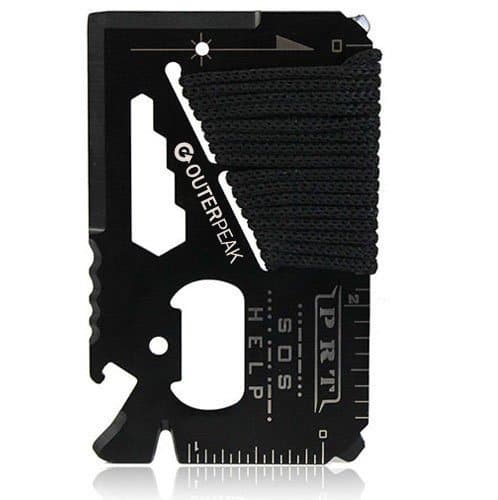 OuterPeak 14-in-1 TSA Approved, Stainless Steel, Wallet Sized Multi-Tool