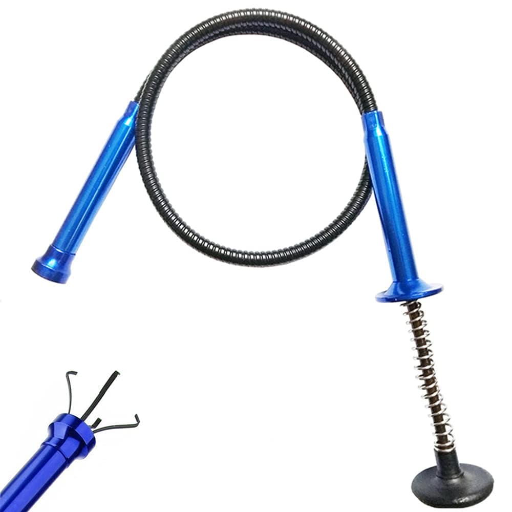 Stereotype Four-Claw Magnetic gripping Tool,Claw Magnetic Pick-up Tool, Light Stainless Steel Spring can be Fixed in Different Shapes Without Bounce 2 in 1 Magnetic Pickup