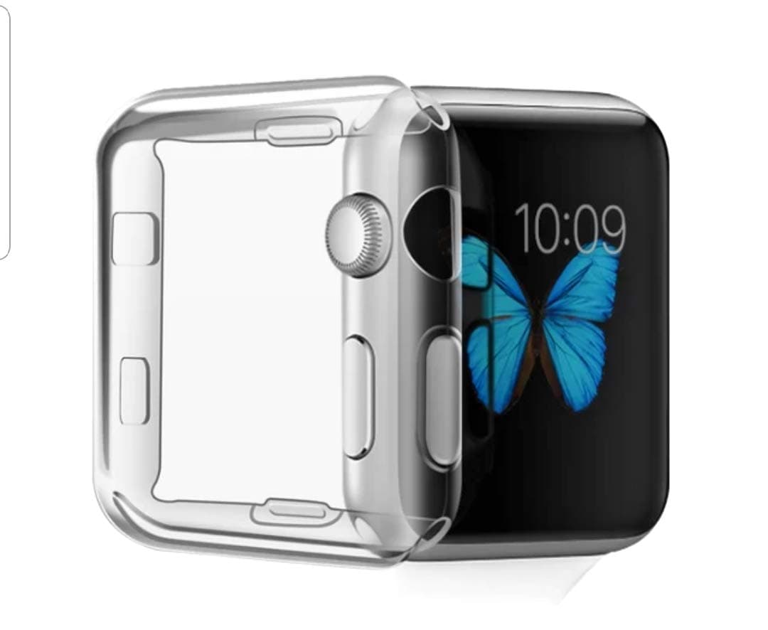 Julk Series 2 42mm Case for Apple Watch Screen Protector, iWatch Overall Protective Case TPU HD Clear Ultra-Thin Cover for Apple Watch Series 2 (42mm)