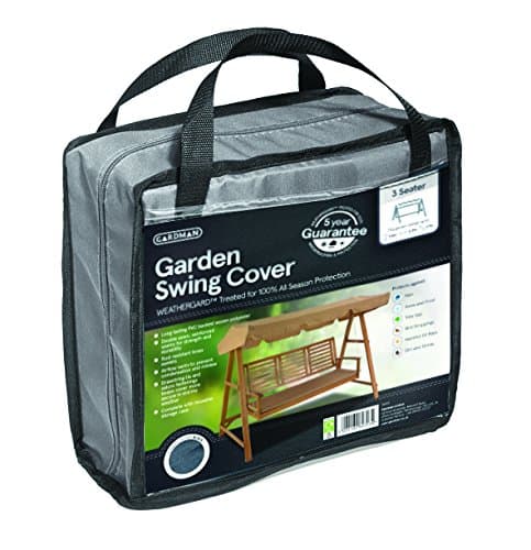 Gardman 35955 3 Seater Garden Swing Cover, Grey, 30 x 13 x 28 cm