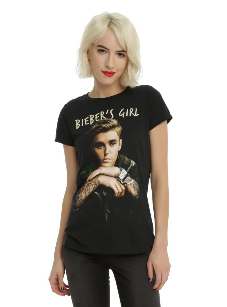 Hot Topic Justin Bieber Bieber's Girl Girls T-Shirt