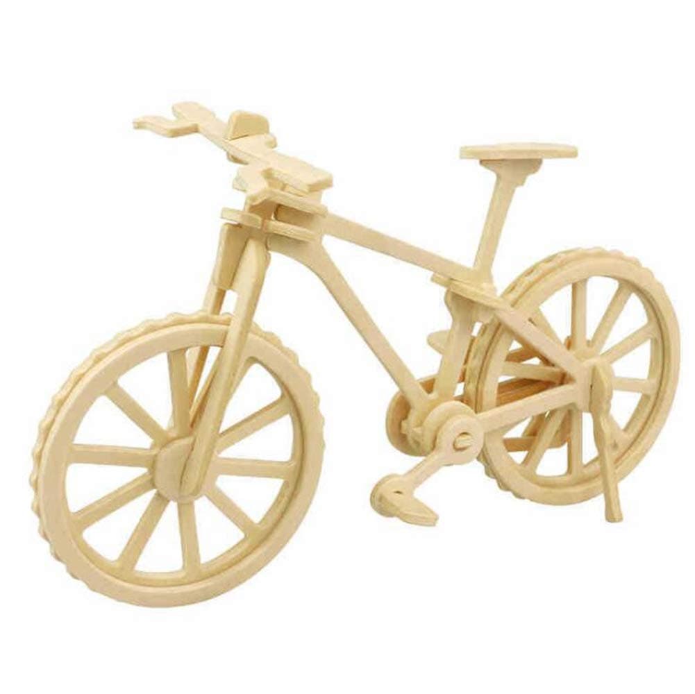 TTHU 3D Wooden Jigsaw Puzzle Wooden Simulation Bike Wooden Model Kits Educational Toy Gift for Kids Children Adult