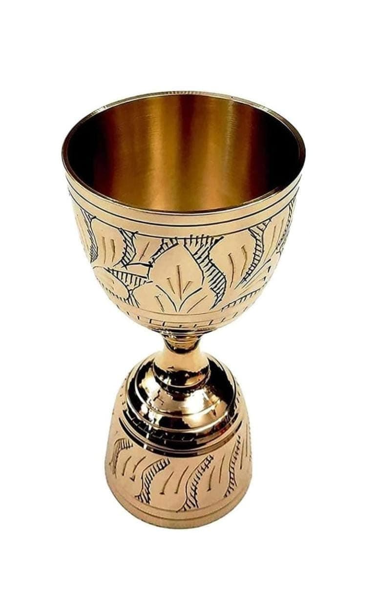 BONA FIDE - Unit of signature metal exports Brass peg Measure 30/60 ml Jigger, peg Measure Brass Jigger,Brass Measuring Tool Double peetal Measuring Cup,peg Measurer Brass peg Measure