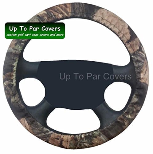 Camo Marine Grade Vinyl Golf Cart Steering Wheel Cover - E-Z-Go Club Car Yamaha