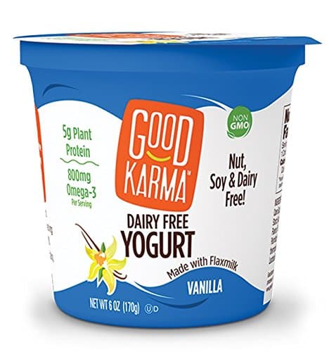 Good Karma Dairy Free Yogurt, Vanilla, 5.52 Ounce (Pack of 12)