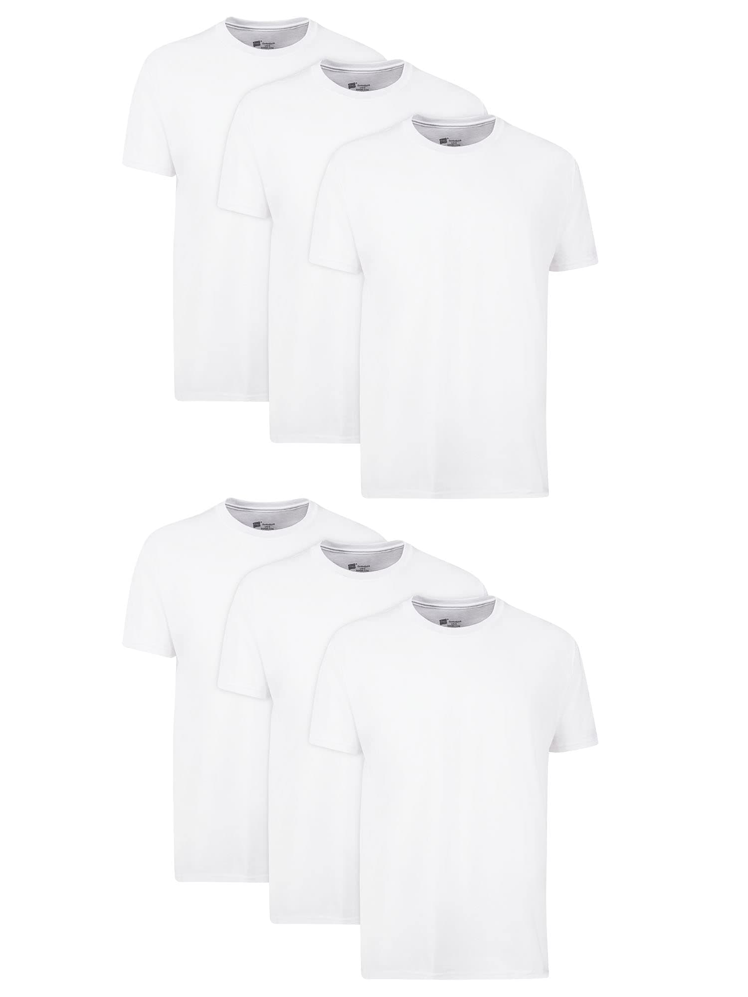 Men's Men's Cotton Undershirt, Moisture-Wicking Crew Tee Undershirts, Multi-Packs Available 2-Pack Crew T-Shirt (Pack of 2)