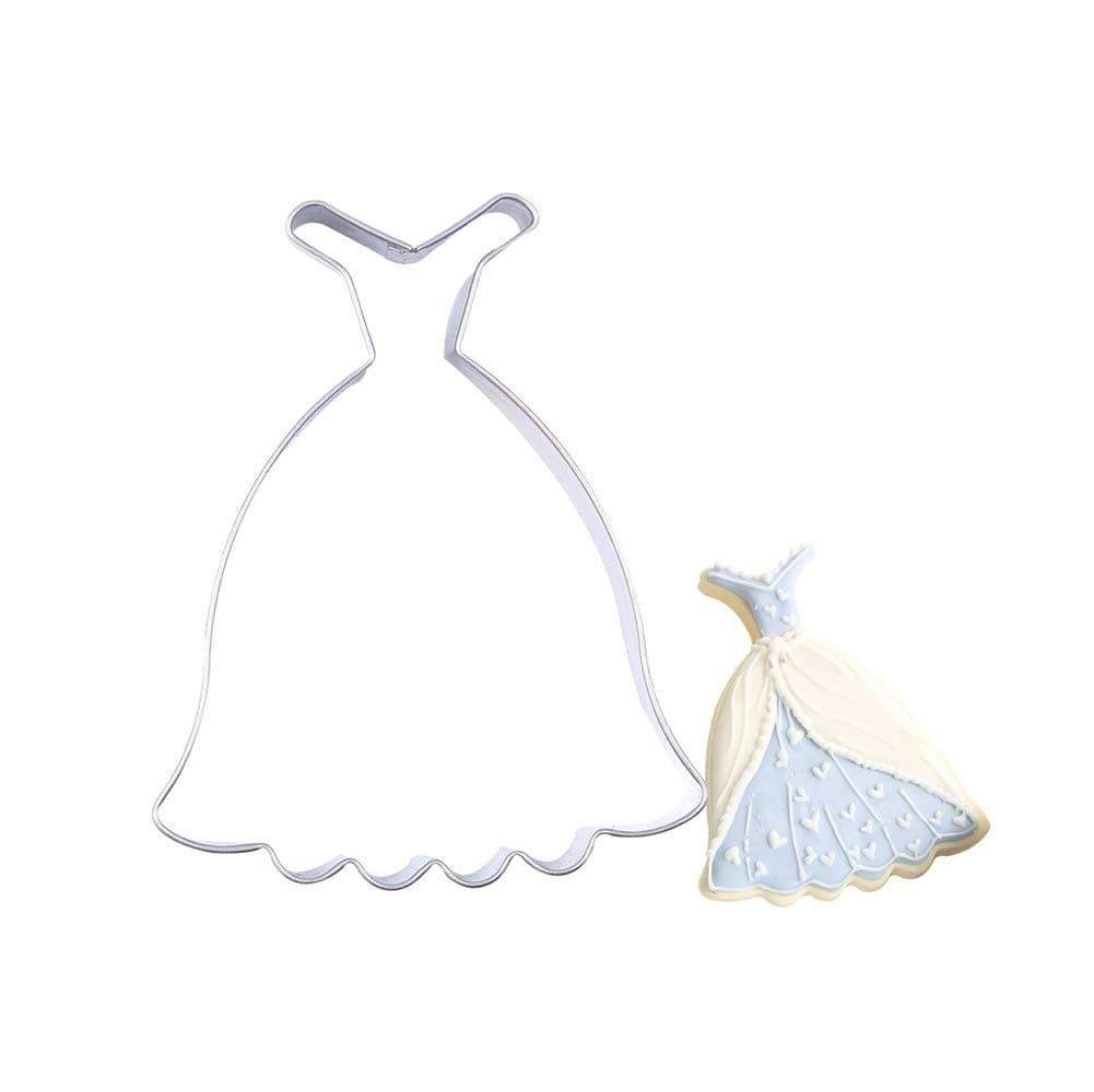 Small Lady Skirt Wedding Dress Stainless Steel Cookie Cutter Biscuit Mold