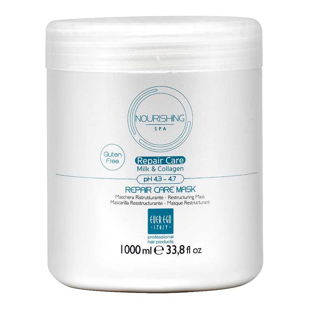 Repair Care Milk Collagen Mask 1000ml 33.8oz | Milk Protein, Collagen, Anti-frizz, Shine Enhancing, Detangles, Damage Repair